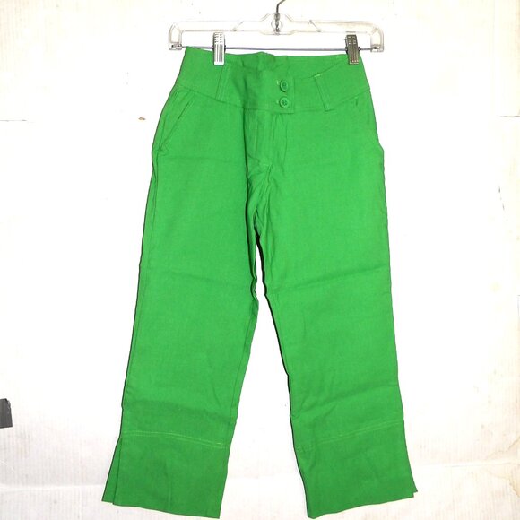 Ponny Tail Green Capri Pants Women's Size Small - Picture 1 of 2